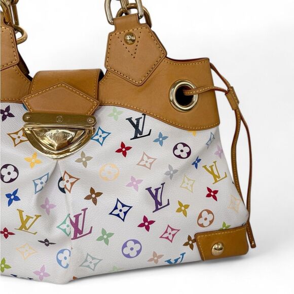 LOUIS VUITTON Murakami White Multicolor Ursula Bag - Picture 10 of 15